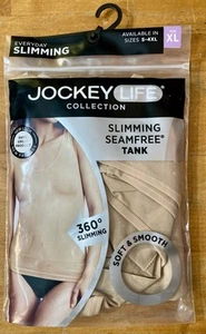 Jockey LIFE Women’s 360 Slimming Seamfree Tank BEIGE Soft Smooth Size XL 42-44” - Picture 1 of 6