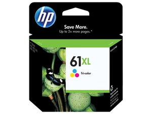 HP 61XL Wysokiej wydajności trójkolorowy oryginalny wkład atramentowy, ~300 stron, CH564WN # 140 - Zdjęcie 1 z 9