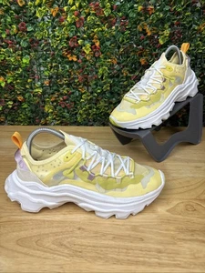 SOREL Kinetic Breakthru Tech Lace ShoeTranquil Yellow Chalk NL4691-780 Women 7.5 - Picture 1 of 9