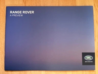 Range Rover a Preview 2012-2014 UK Market Launch 16pp Sales Brochure excellent  - Image 1 of 4