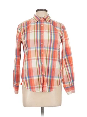 Camisa informal de esquina para mujer naranja manga larga con botones 10 Foto 1 de 2