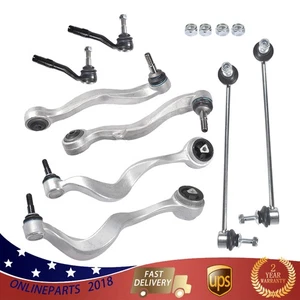For BMW Front Lower Rearward & Forward Control Arm Tie Rod Sway Bar Link Kit 8pc - Bild 1 von 11