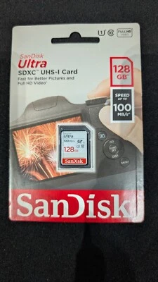 SanDisk Ultra SDXC UHS-I 128GB Class 10 Flash 100MBs Memory Card GN6IN - Image 1 of 2