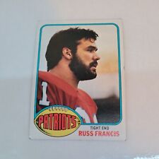 1976 Topps Russ Francis Rookie #136 football card New England Patriots