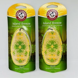 (2) Arm & Hammer Island Breeze SURF Aire Colgante NUEVO Auto Sala de Automóviles - Imagen 1 de 3