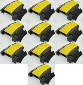 10x 30° Biegung 1 Kanal Gummibrücke Kabelbrücke Überfahrschutz Bogen Corner Ecke - Bild 1 von 12