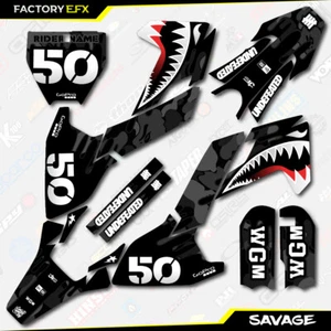 Kit de gráficos de carreras Black Savage Camo se adapta a pegatina 17-24 Husqvarna TC50 TC 50 - Imagen 1 de 5