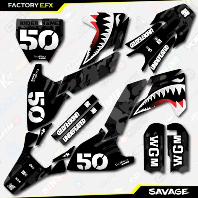 Kit de gráficos de carreras Black Savage Camo se adapta a pegatina 17-24 Husqvarna TC50 TC 50 Foto 1 de 3