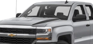 Hood Spears Vinyl Graphics Decals Stripes for Chevy Silverado 2016 to 2018 - Bild 1 von 1