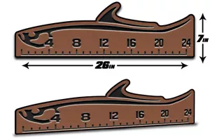 Fish Ruler 24” Measuring | Peel & Stick - SeaDek Marine EVA Mat - T/B Tarpon - Picture 1 of 9