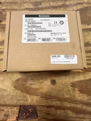 Lenovo USB External Modem Fax 43R1814 (HPB010379) - Image 1 of 4