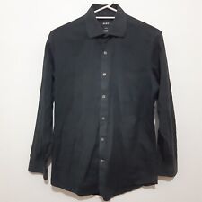 DKNY Black Long Sleeve Button Up Shirt Slim Fit Size 15 32/33