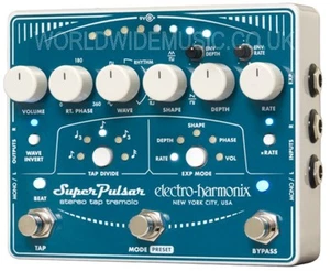 EHX Electro Harmonix Super Pulsar - Stereo Tap Tremolo Guitar Effects Pedal  - Picture 1 of 3