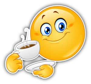 Smile Coffee Auto Autoaufkleber Aufkleber "GRÖSSEN" - Bild 1 von 1