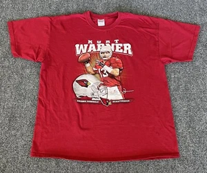 Kurt Warner Arizona Cardinals Mens XL T Shirt Red Action Photo NFL Football - Picture 1 of 9