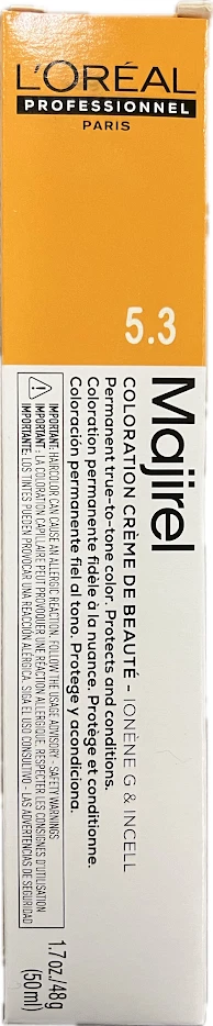 L'oreal Professional Majirel Hair Color Golden Brown 5.3