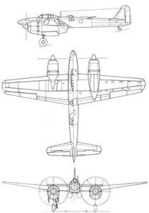 Aichi S1A Denko - Blueprint Magnet - Picture 1 of 5