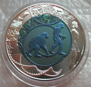 Austria 25 Euro 2014 Silver Niobium Bi-Metallic Coin Evolution - Picture 1 of 2