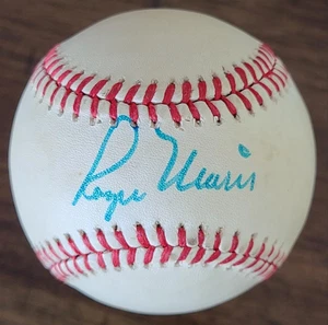 ROGER MARIS SINGLE SIGNED OAL MACPHAIL BASEBALL YANKEES CARDINALS FULL JSA - Picture 1 of 7