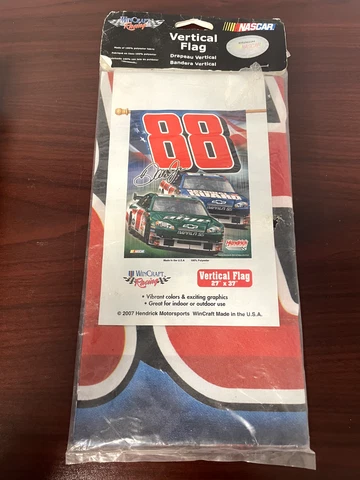 Dale Earnhardt Jr. #88  27" x 37" Flag Banner Brand New in Pkg Cover