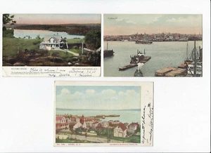 3 Vintage Postcards - Maritime Provinces Canada - Posted 1906 -1907 - Good Cond. - Picture 1 of 2
