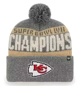 '47 BRAND Kansas City Chiefs Super Bowl Champions LVII Knit Beanie Stocking Cap - Picture 1 of 2