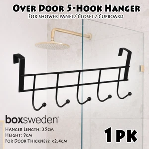 Shower Over Door Hook Storage Hanger Organiser Clothes Towel Kitchen Rack Small - Picture 1 of 2