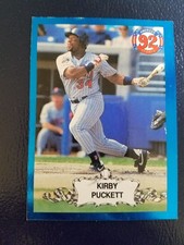 Kirby Puckett Minnesota Twins 1992 American Sports Monthly Blue Border Odd NM