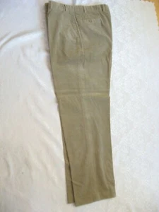 Eddie Bauer OUTDOOR MEN PANT'S Corduroy Flat Front BEIGE 90% Cotton, Sz 38 x 31 - Picture 1 of 5