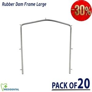 Rubber Dam Frame large size Orthodontics Ortho Dental Lab Instruments pack of 20 - Picture 1 of 4