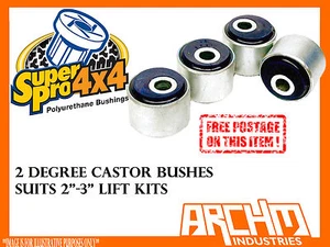 SUPERPRO (2 deg) OFFSET CASTOR CORRECTION BUSH LIFT KIT FOR NISSAN PATROL GQ Y60 - Picture 1 of 2