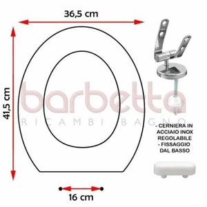 SEDILE COPRIWATER COMPATIBILE HATRIA-SPEA ERIKA BIANCO