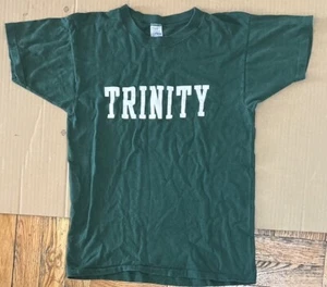 Camiseta estampada vintage Trinity puntada única color verde talla mediana - Imagen 1 de 4