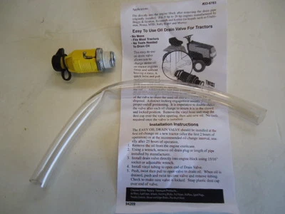 NUEVA válvula de drenaje de aceite con tubo para MTD 181654 428287 Cub Cadet 951-10517A Foto 1 de 3