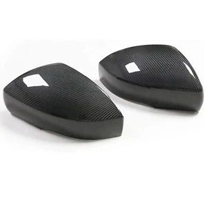 Carbon Fiber Side View Mirror Cover for Discovery Ranger Rover Sport 2014-24 L+R - Picture 1 of 8