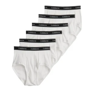 NIP Croft & Barrow 6-pack Full-Cut Briefs 100% COTTON WHITE Mens ~ 2XL $30. - Picture 1 of 4