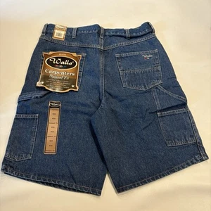Walls Carpenters Relaxed Fit Denim Jean Shorts, Men’s Size 35, Straight Fit, VTG - Picture 1 of 14