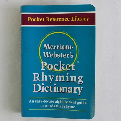 Merriam-Webster's Pocket Rhyming Dictionary 2001 PB Pocket Reference Library - Image 1 of 4