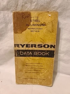 Vintage 1965 Ryerson Data Book Steel Aluminim Refractory Metals Guide 60's  - Bild 1 von 7