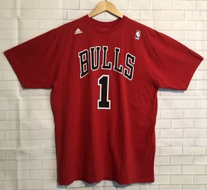 Derrick Rose #1 Chicago Bulls Herren Adidas Go To Tee NBA Basketball Shirt Trikot - Bild 1 von 11