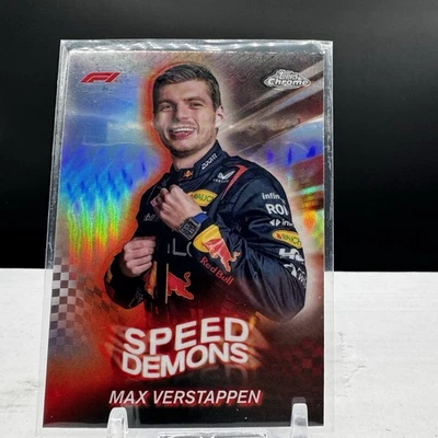 2024 Topps Chrome Formula 1 Max Verstappen Speed Demons Card #SD-1 - Image 1 of 2