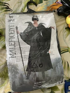 Disney’s Maleficent Deluxe Halloween Kostüm mit Krähe Stab Verkleidung W Small 4-6 - Bild 1 von 10