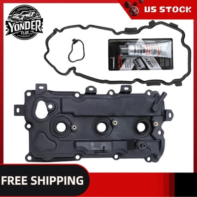 Right Engine Valve Cover w/Gasket For Nissan Murano 2009-2014 Quest 2011-2014 Foto 1 de 4