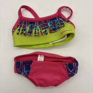 American Girl Lea Clark Green / Pink Swimsuit. - Picture 1 of 10