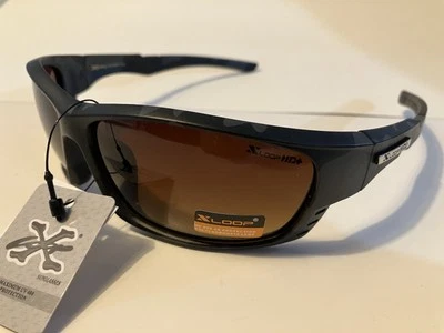 X Loop HD Sunglasses 8XHD336601 Amber Brown Lens 3366 Flat Black Camo - Image 1 of 4