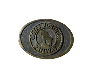 Gn Ry Great Northern Railway Logo Railroad Train Freight Nos Vintage Belt Buckle - Picture 1 of 4