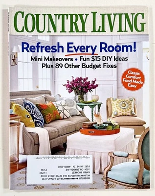 2010 Mar COUNTRY LIVING Refresh Every Room MINI MAKEOVERS Budget Fixes DECORATE - Image 1 of 4