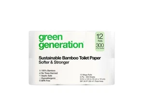 Bamboo Toilet Paper, Septic Safe, Long Lasting, Soft, FSC Certified, Sustaina... - Picture 1 of 6