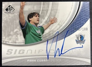 2005 Mark Cuban Upper Deck SP Game Used Significance AUTO /100 ON-CARD Mavericks - Picture 1 of 2