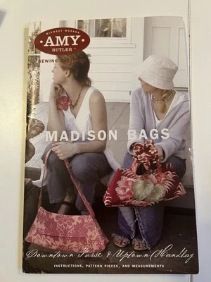 AMY BUTLER Sewing Pattern Madison Bags Uncut #1 - Image 1 of 2